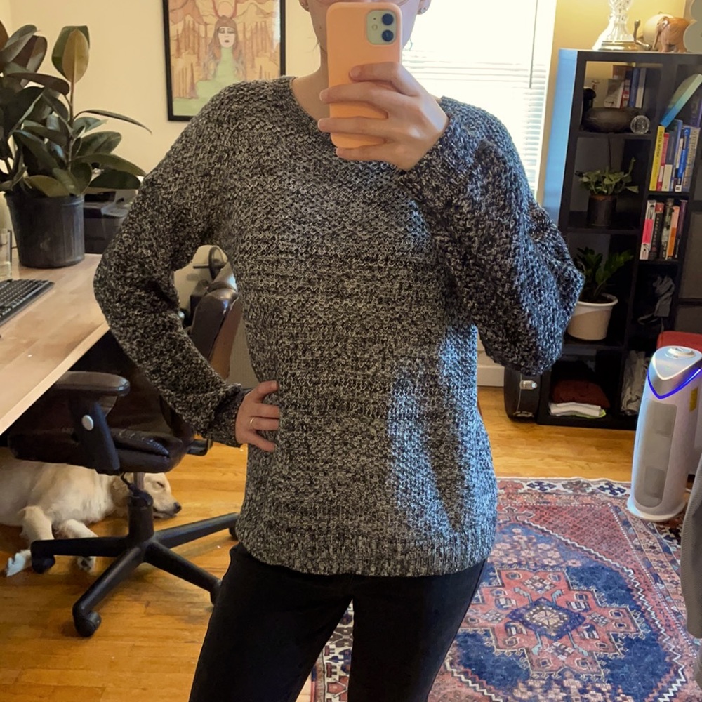 SO, black knitted sweater, Size XL
